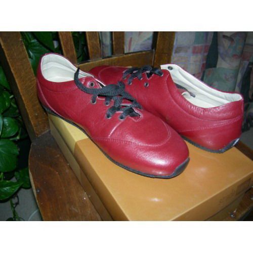 Baskets Rouge,Cuir,P41,Neuf,Emballe