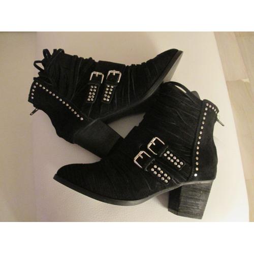 Bottines Noires Bershka En Taille 36 chaussures Rakuten