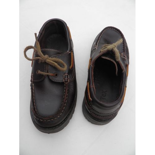 Mocassins Tex,Garçon T.32, Cuir Marron ,Doublé Nubuck