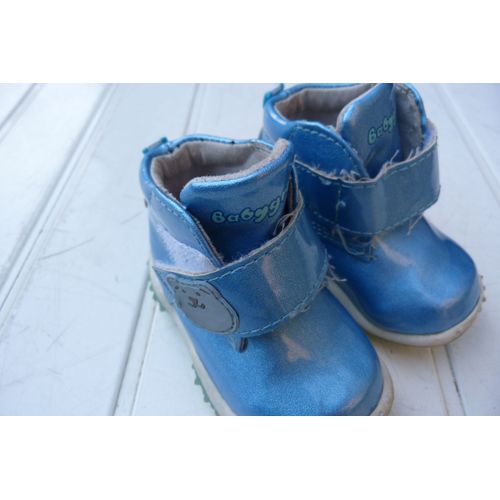 Bottines Babygro Bleues Metallisées 18