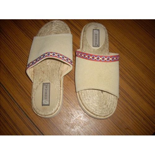 Mules Neuves Toile & Corde P 38