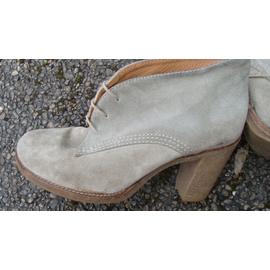 Boots Minelli Beige Mastic En Daim P38 Rakuten