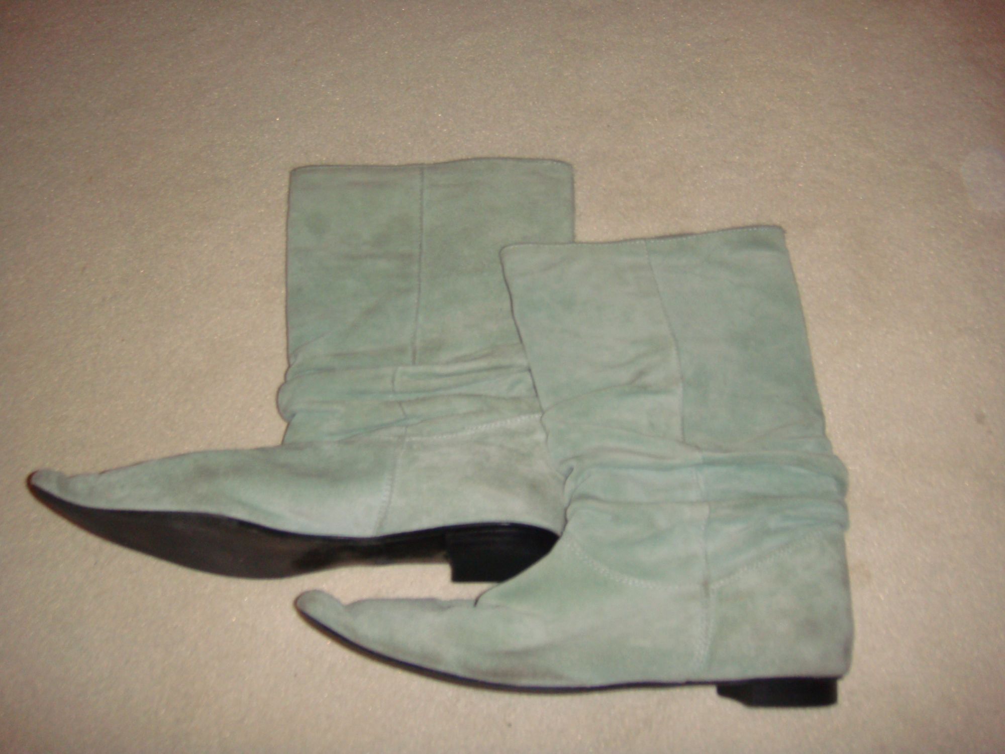 Bottes Plates Daim Vert D'eau Minelli - Pointure 40