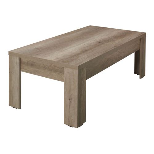 Dolmen - Table Basse Rectangulaire Effet Bois