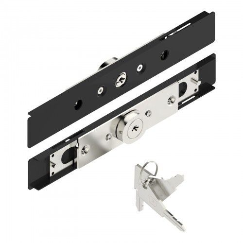 Serrure volet roulant cylindre entrou - 1 pivot - 7 à 9 - noir - AA40 TIRARD