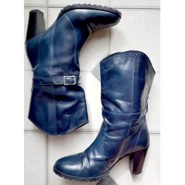 bottines bleu pas cher