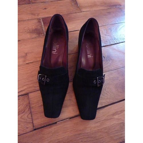 Escarpins En Daim Noirs T36