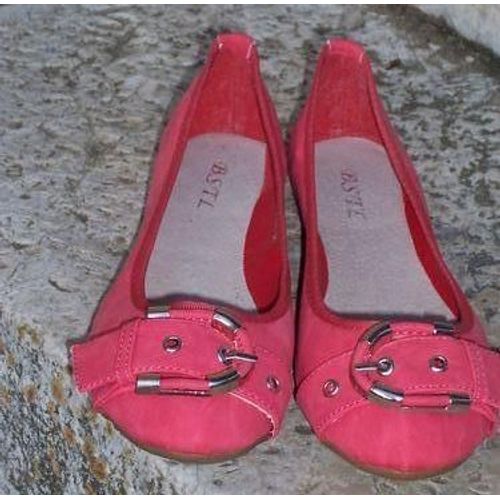Ballerines Rose Corail À Boucles - 38