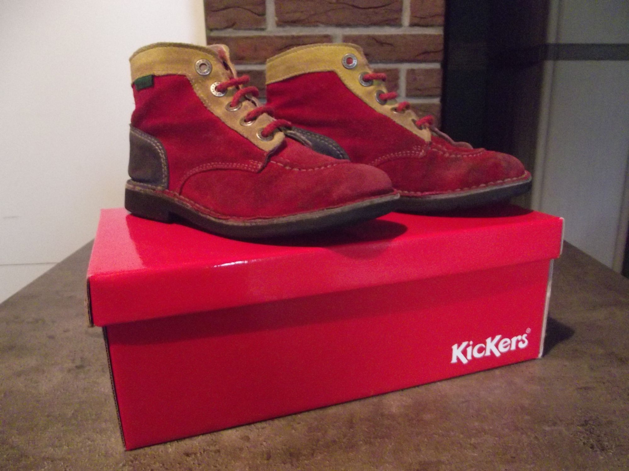 Bottines Kickers 36 Rouge