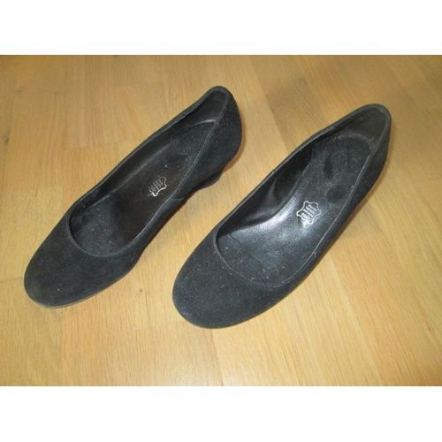Ballerines Noires En Nubuck Taille 37