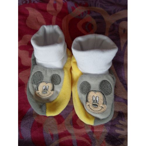 Chaussons Disney 6 Mois Jaune Et Gris