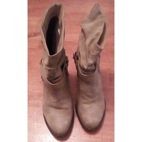 Bottines Marron Clair Instict Of Model Talons 5 Cm .. - 36
