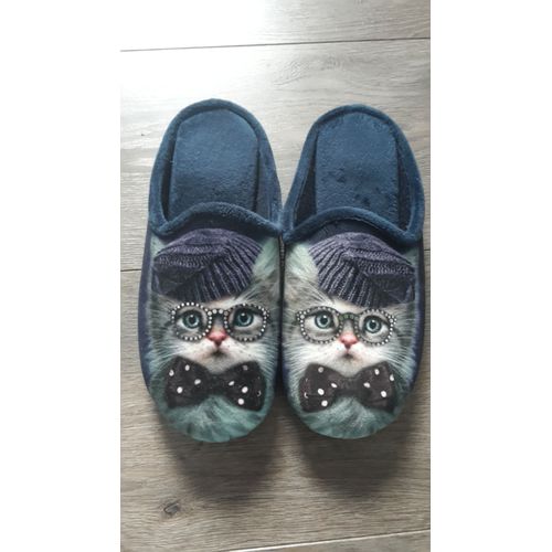 Chaussons Chat À Lunettes - 36