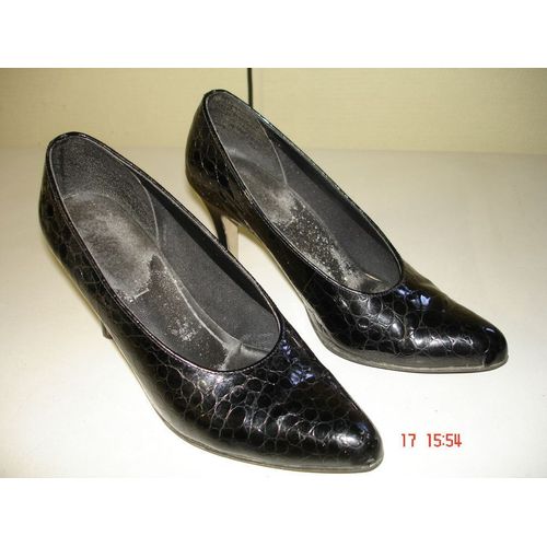 Escarpins Noirs Facon Serpent Taille 38
