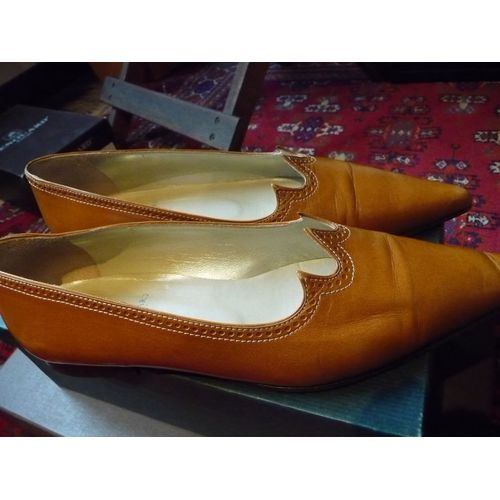 Ballerines Renouard Forme Arlequin Camel 38 1/2