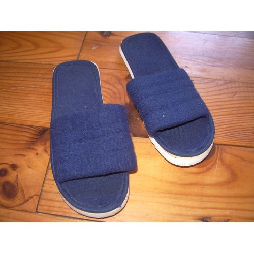 Mules En Éponge Pointure 31 Bleu Marine