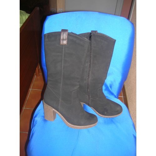 Bottes Clowse 37 Noir Talon 9cm.