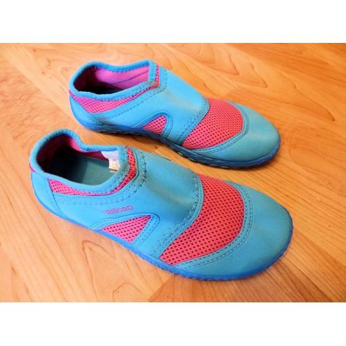 Chausson Décathlon Tribord Aquashoes 100 Girl Turquoise 34/35