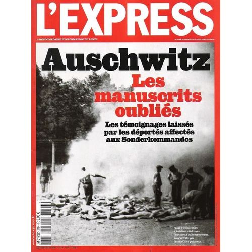 L'express N° 2794 - Auschwitz, Les Manuscrits Oubliés