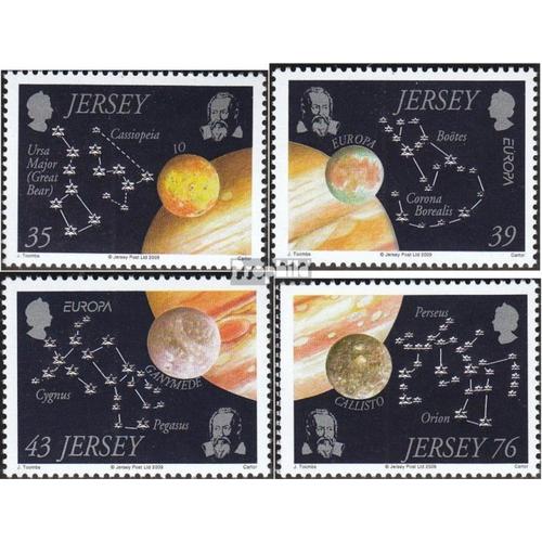 Gb-Jersey 1394-1397 (Édition Complète) Neuf 2009 Astronomie