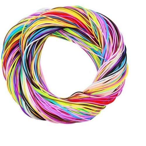 50 Fils Scoubidou Plastique Fils De Scoubidou Multicolore Scoubidou