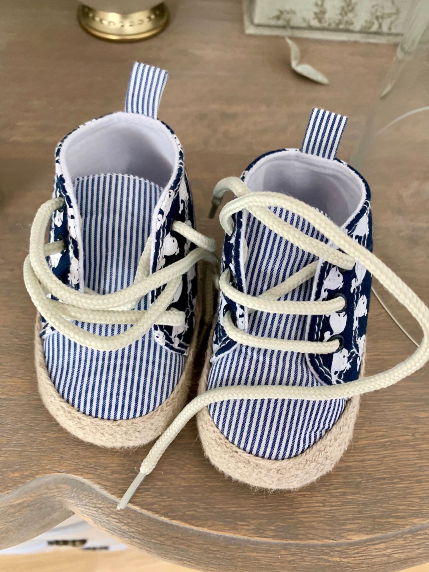 Chaussons De Parc Bébé Garçon À Lacets - Navy (Vertbaudet)