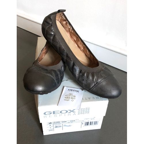 Geox Ballerines Matelassées Bronze Taille 38