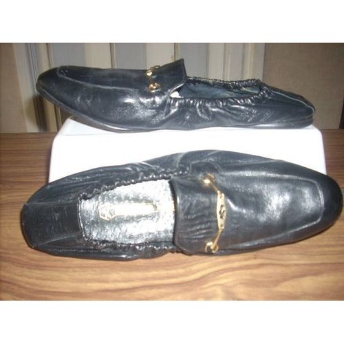 Ballerines Élastiquées Cuir Noir P 38