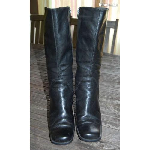 Bottes En Cuir Noires - 40