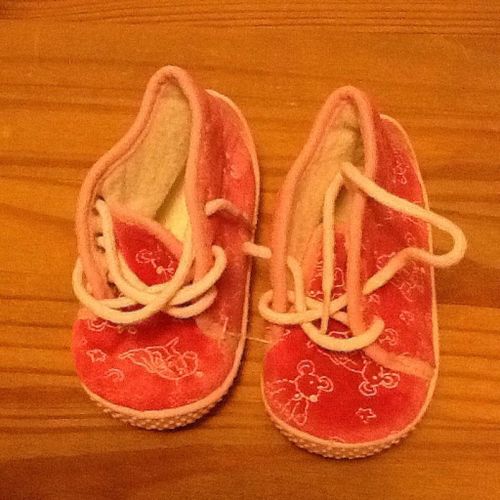 Chaussures Chaussons Pour Bebe Rose Taille 18