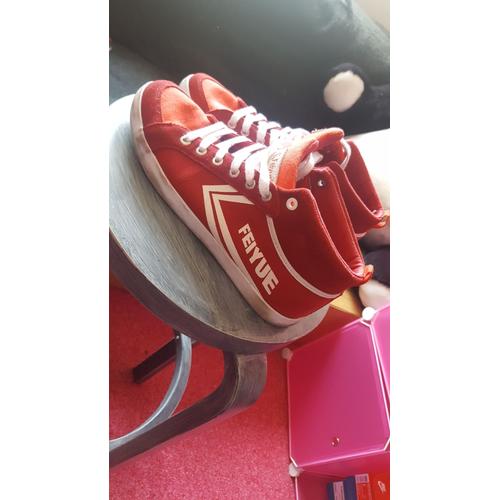 Baskets Mi-Hautes Feiyue 41 Rouge