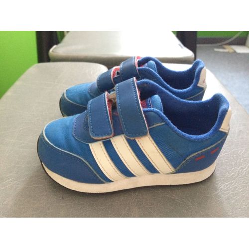 Baskets Enfant Adidas Neo Bleu Bandes Blanche T-21