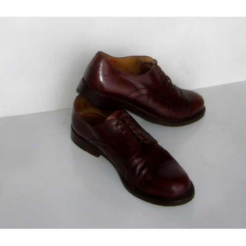 Derbies Ralph Harrison Made In Italy 41 Tout Cuir Dessus Dedans Dessous Doublure Peau Semelle Cuir Talon 2 Cm Richelieu Chaussures Lacets Basses Cognac Marron Pointure 7,5 Taille 40 Et Demi 40,5