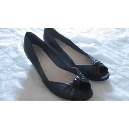 Escarpins Ouverts Noirs Taille 39