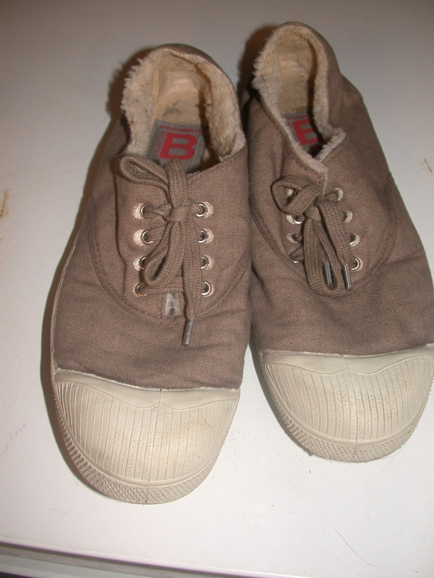 Baskets Bensimon 40 Fourr e Taupe chaussures Rakuten