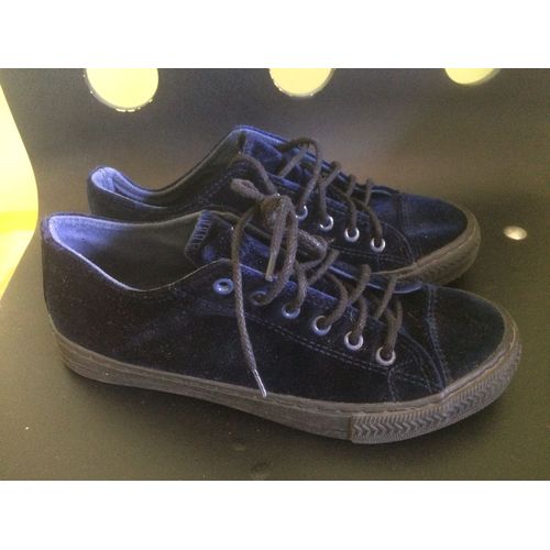 Baskets Bleu Velours Taille 38