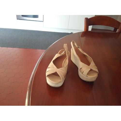 Sandales Andre 36 Beige