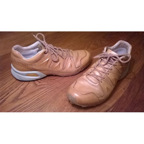 Salomon Speedcross Homme Série Limitée Cuir Beige - Type Trail Et Randonnée - Style Et Usage Urbains - 42