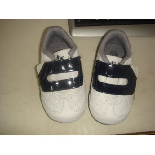 Chaussures Baskets Dets Enfants Bleu Marine Blanc Taille 20