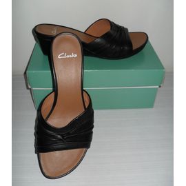 Sandales. Nu Pieds. Noir. Clarks. Pointure 39