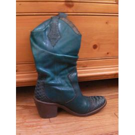 Santiags Cuir Bleu 37 1/2