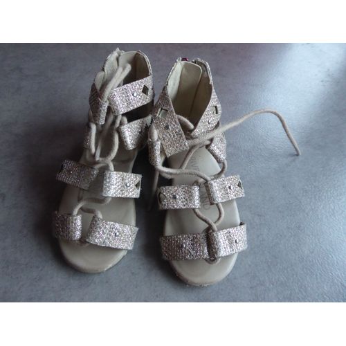 Neuves Sandales Dorées River Island - Pointure 21