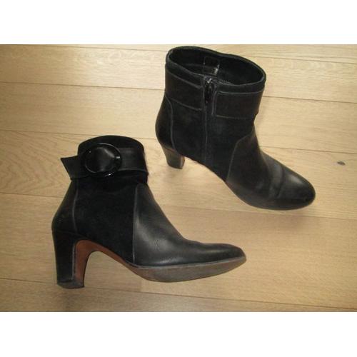 Bottines Noires En Cuir André Taille 40