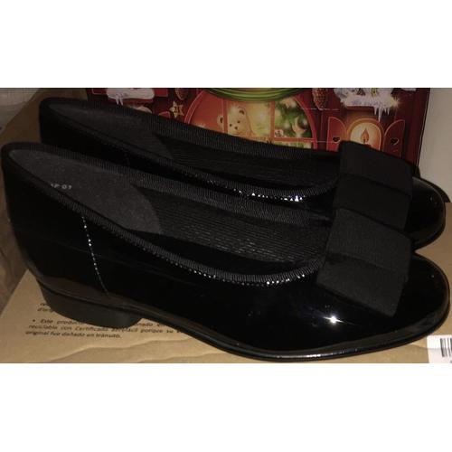 Superbes Ballerines Cuir Noir Gabor T 35