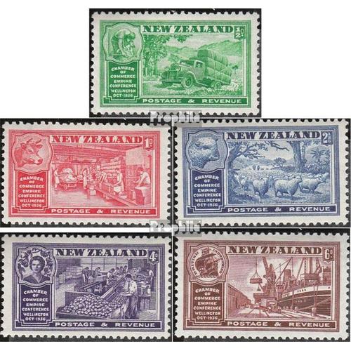 Nouvelle-Zélande 226-230 (Complète Edition) Avec Charnière 1936 Commerce