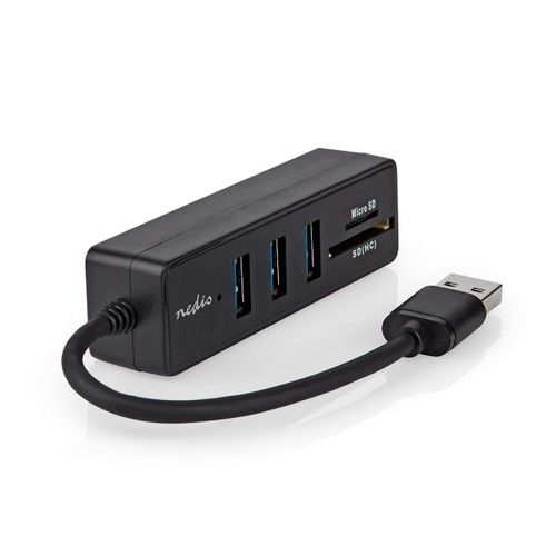 Nedis Ccgb61250bk01 Hub & Concentrateur Usb 3.2 Gen 1 (3.1 Gen 1) Typ