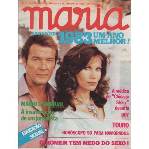 Maria (Edition Portugal) / 29-12-1982 N°216 : Roger Moore / Maud Adams / James Bond (2p)