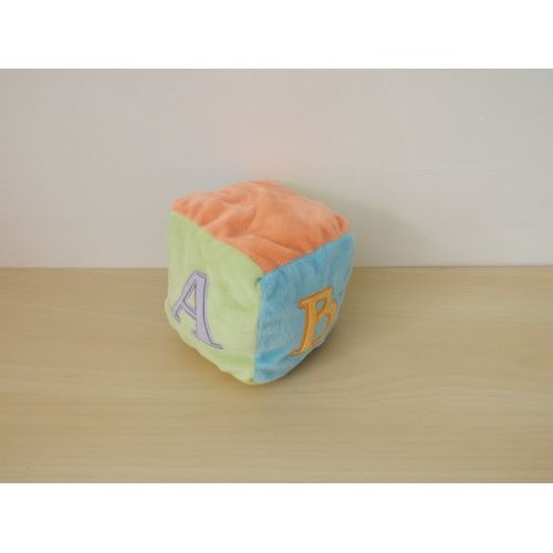 Doudou Peluche Carré Multicolore Abcd Jollybaby