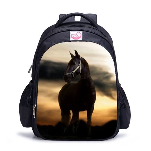 Sac à dos motif cheval sac d'école pour enfants SHB17688