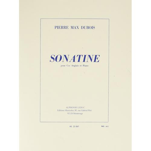 Sonatine Pour Cor Anglais Et Piano